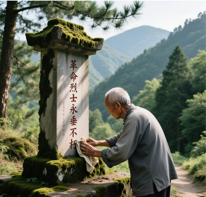 贵州五代人为红军烈士守墓